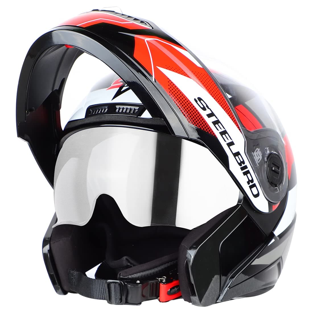 Steelbird SBA-7 Huracan ISI Certified Flip-Up Helmet for Men and Women with Inner Sun Shield